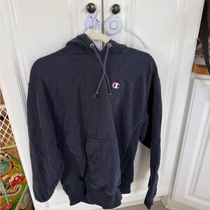 Champion Men's Dark Blue Hoodie